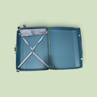Vintage Samsonite Silhouette Blue Hard Shell Suitcase Large 29  Luggage Retro