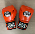 Cleto Reyes Training Gloves Hook And Loop Closure 14oz Tiger Orange  Gently Used