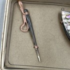 Antique Abalone Sewing Set Tatting Lace Shuttle  Cross  Seam Ripper W  Box