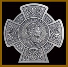 Isle Of Man 3 Oz Silver Coin 2021 Cernunnos Horned God Celtic Cross Antique Hr