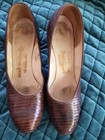 -4 Pair- 1940 s 1950 s Alligator Crocodile Lizard Womens Vintage Shoe Lot