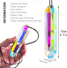 Hdcrystalgifts 3 Pack 5  Large Crystal Sun Catcher Prisms For Windows  Ab Colore