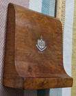 Antique Vintage Koa Wood Hawaiian Coat Of Arms Bookend  Hawaii