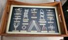 Vintage Sailors Knots Nautical Tools Shadow Box Wood Framed Wall Art 18 x11 5   