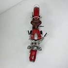 Vintage 1948 s Metal Replica Red Motorcycle