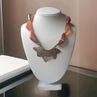 Carnelian Agate Necklace Vintage Hammered Bronze Rare Jewelry