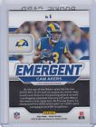 Cam Akers Rookie Card 2020 Panini Prizm Emergent Football Rc Los Angeles Rams 