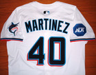 Miami Marlins Seth Martinez 2025 Game Issued Un Worn Alternate Jersey  astros 