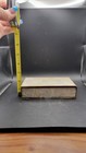 Vintage Capiz Shell Jewelry Trinket Box Brass Tone Hinged Red Velvet Lined   