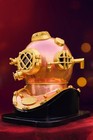 Vintage Copper Diving Helmet 18  Mark V Nautical Decor Replica Deep Sea Diver Gi