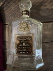 Vintage Empty Canadian Club Classic Whiskey Bottle Aged 12 Years Empty With Bag