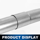 New 4pcs 2 5 od Mid-steel Exhaust H-pipe Balance Tube Kit With 4pcs Clamp Diy