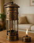 Antique Brass Copper Anchor Oil Lamp Nautical Ship Lantern Maritime Light