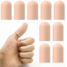 Gel Finger Cots For Thumbs  10 Pcs Silicone Finger Caps  Rubber Finger Protector