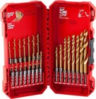 Milwaukee 48-89-4631 Shockwave Impact Duty Red Helix Titanium Drill Bit Set-23pc