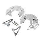 Chrome Brake Disc Rotors Covers Fit For Honda Goldwing 1800 Gl1800 2001-2017 16