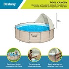 Bestway Pool Canopy Sunshade 10   -18    In Diameter Compatible With Round Above