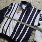 Vintage Fila Us Open 96 Tennis 1 4 Zip Fleece Sweater Color Block