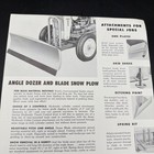 Ford Dearborn Angle Dozer Snow Plow Farming Sales Sheet 1956 One Page Brochure