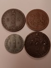 4 Haitian Coins  1846 6 Centimes  2   1850 6 1 4 Centimes  1846 2 Centimes 