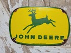 Vintage John Deere Porcelain Sign 1962 Tractor Advertising Farming Equipment 