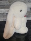 Vintage Schmidt Cannon 10  White Bunny Rabbit Plush Stuffed Animal Easter Bow