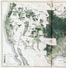 1890  United States -  Oat Production  Map Original  Farming Agriculture  15x10 