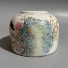 Nice Chinese Antique Art Hand Qing Dynasty Famille Rose Porcelain Bird Wash