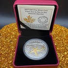 2017 Canadian  20  999 Silver 1 Oz Sea Atlantic Starfish  Gold Gilt  Coa  Case