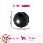 Kong Extreme Ball  Large medium Dog Toy  Black  Durable Rubber