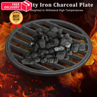Cast Iron Bottom Fire Grate - 7 5 Inch Round Bbq Grill