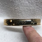 Avon Star Signs Leo Gold Tone Zodiac Cuff Bracelet Proud Dignified Vintage 1970s