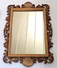 Vintage 1988 Homco Ornate Hollywood Regency Gold Tone Wall Mirror 2151 Vintage