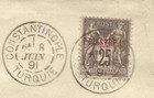 France Office In Levant turkey -sc 2 single Frank  Constantinople 8 juin 