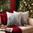  Christmas Tree Pillow Covers 20x20 Inch Set Of 2 20  X 20   pack Of 2  Blue