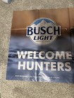 New Busch Light Welcome Duck Hunters Banner Gun Rifle Dog
