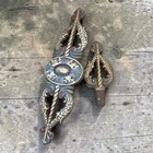 Antique Victorian Cast Iron Thumb Latch Set 1080 1081 Eastlake Door Hardware