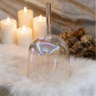 6 Inch G Chakra Alchemy  Hand Held Clear Quartz Crystal Singing Bowl