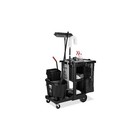 Executive Janitorial Cleaning Cart Plastic 4 Shelves 1 Bin 21 75  X 46  X 38 38 