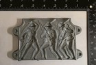 Vintage Ww 1 Toy Lead Soldier Mold 3 Soldiers American Doughboys