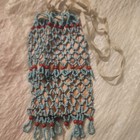 Beaded  Both Sides Antique Native American Pouch Beadwork Ojibwa