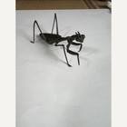 Japanese Jizai Okimono Praying Mantis Insect Bronze Copper Articulated Antique