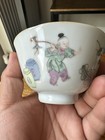 Pair Of Antique Chinese Famille Rose Tea Bowl Xianfeng Mark And Period