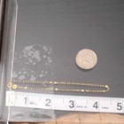 10k Solid Yellow Gold Mirror Link Anklet 9    1 3mm New In Box