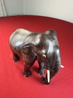 Vtg Hand Carved Indian Rosewood Elephant Cultural Decor Gift