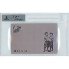 Korn Band Signed Requiem Cd Art Card Jonathan Davis  3 Autograph Beckett Slabbed
