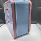 Vintage Blow Pop Metal Lunch Box Pink Blue Polka Dot Candy Tin 2010