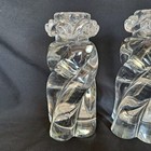 Vintage Baccarat Crystal Aladdin 6 25  Candlesticks   read  