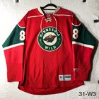 Size M - Brent Burns  8 Minnesota Wild Jersey Mens Red Reebok Ccm Nhl Ice Hockey