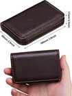 3 Pcs Leather Business Card Holder Wallet Case Pocket Slim Name Card Holder
